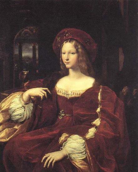 RAFFAELLO Sanzio Portrait of Jeanne d-Aragon oil painting image